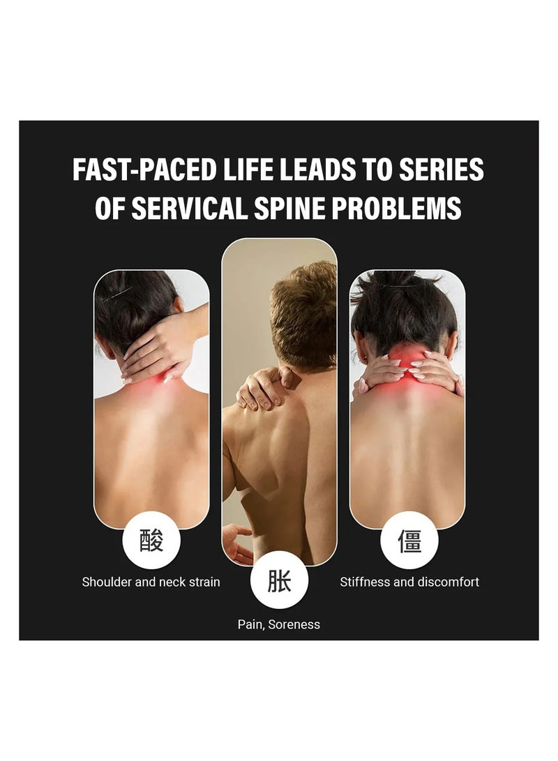 Electric Neck Massager – Portable & Rechargeable with Heat Therapy - Image 3