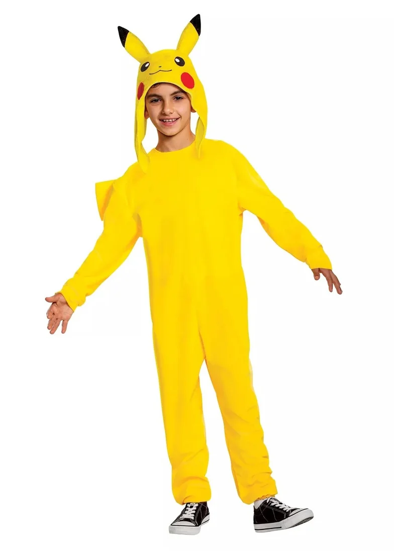 بارتي سينتر Pikachu Deluxe Costume, Official Pokemon Costume Jumpsuit, Yellow