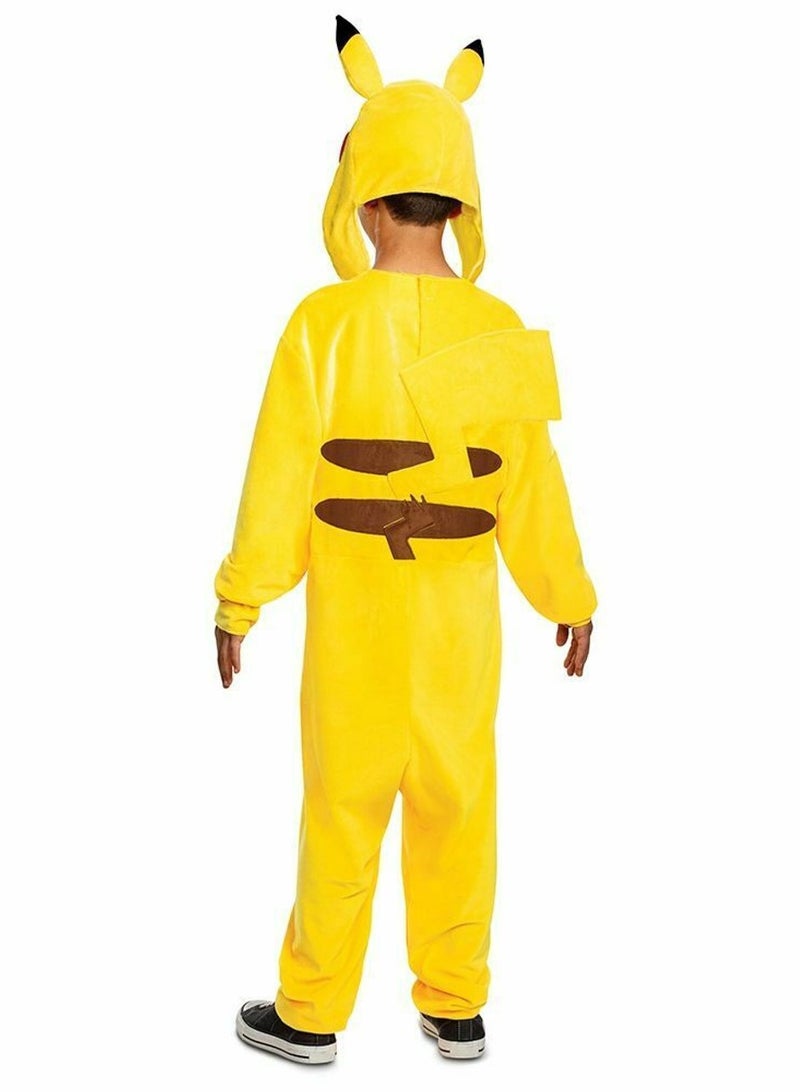 Party Centre Pikachu Deluxe Costume, Official Pokemon Costume Jumpsuit, Yellow - Image 2