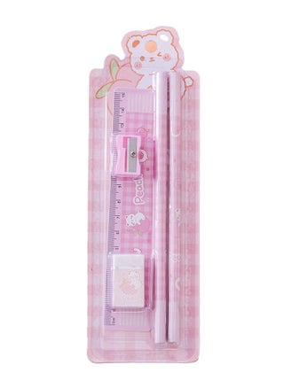 Stationery Set - Pack of 5
Includes: 2 Pencils + 1 Ruler + 1 Eraser + 1 Sharpener-Pink - pzsku/Z0CEF130A8992FDA2F4F5Z/45/_/1689765934/8115b367-4fe0-4d60-bdc2-51e96513064f