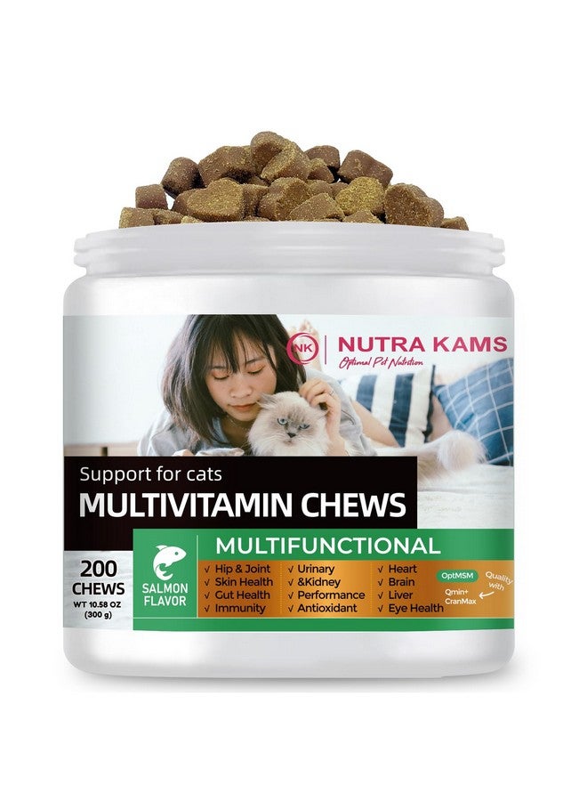أقراص مضغ متعددة الفيتامينات من نوترا كامز للقطط، مكمل غذائي لمناعة قوية، ودعم الهضم والعناية بالبشرة، 300 جرام، 200 قرص مضغ. - Image 4