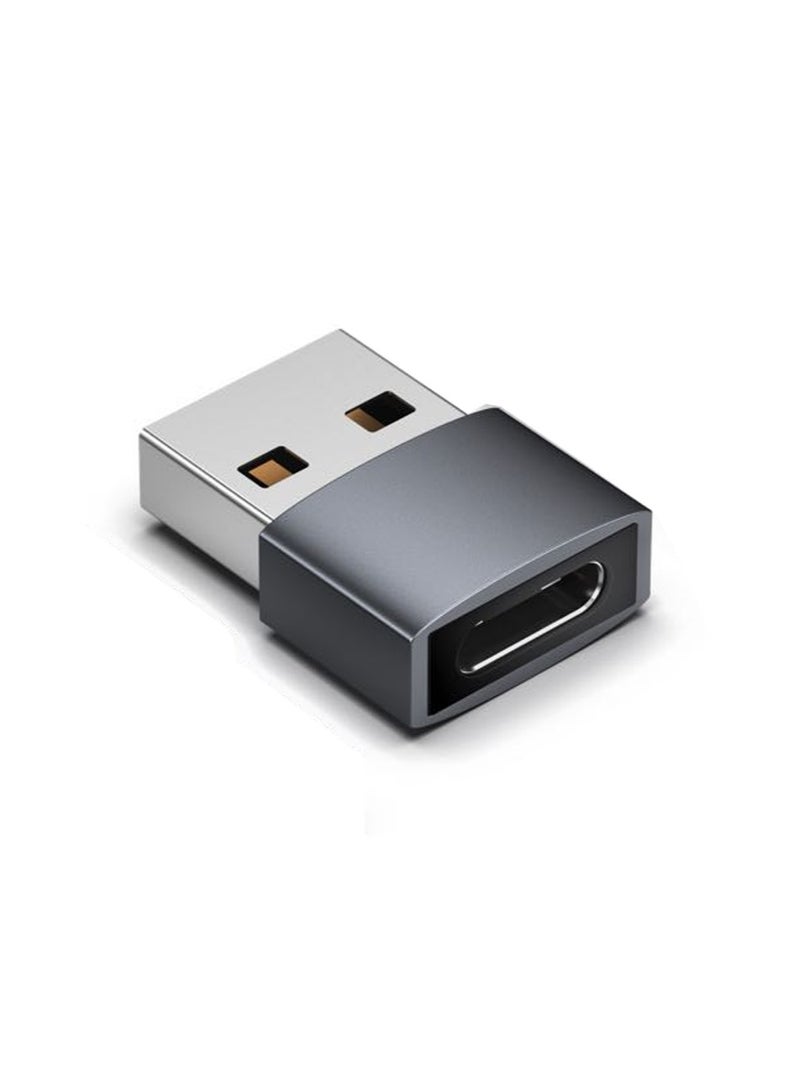 Syntech yntech USB C Female to USB Male Adapter (1 Pack), Type C to USB A Converter Compatible with Laptops, Power Banks, Chargers, for iPad Air 4, iPhone 11/12 Pro Max, Samsung Galaxy S20 etc, (Space Grey) - Image 1