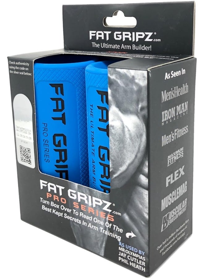 Fat Gripz Pro - The Simple Proven Way to Get Big Biceps & Forearms Fast - At Home Or In The Gym (2.25” Outer Diameter)