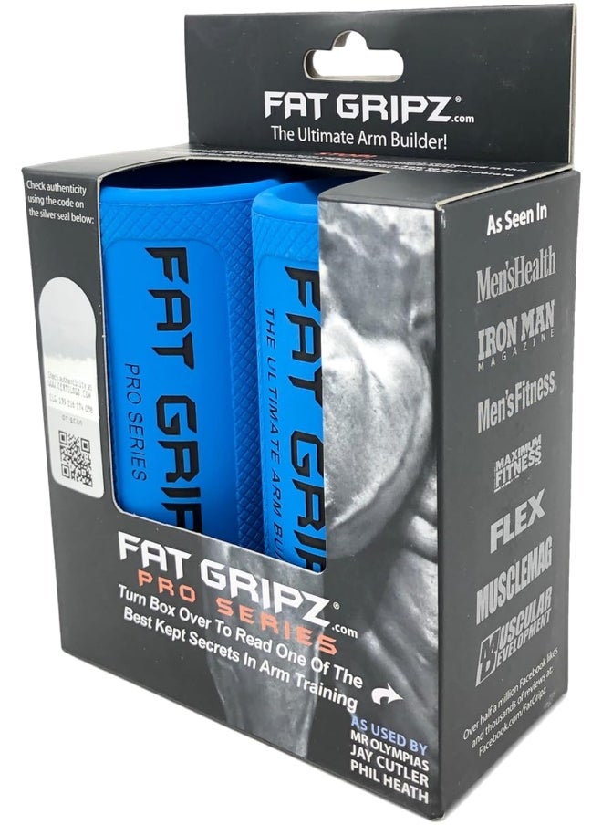 Fat Gripz Pro - The Simple Proven Way to Get Big Biceps & Forearms Fast - At Home Or In The Gym (2.25” Outer Diameter)