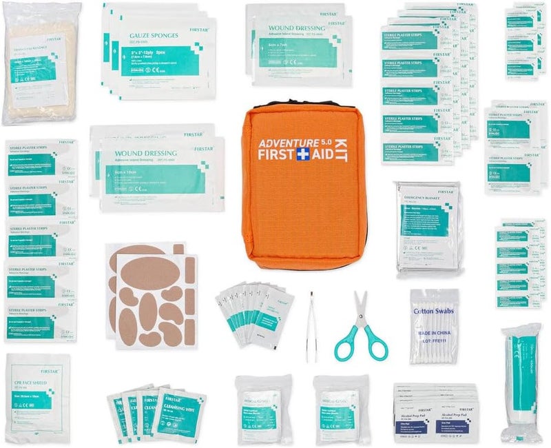 BrightCare Adventure 50 First Aid Kit Water Repellant Shell  First Aid Kit for Camping Hiking Outdoor Sports Adventure Travel Biking  130 Piece Adventure Essentials Kit - Image 3
