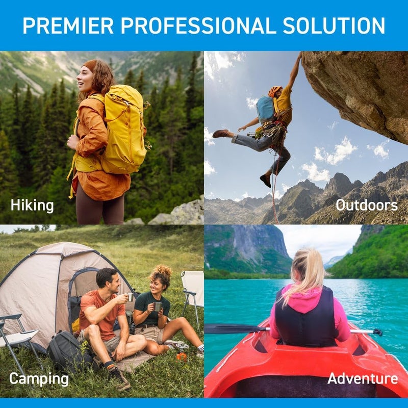 BrightCare Adventure 50 First Aid Kit Water Repellant Shell  First Aid Kit for Camping Hiking Outdoor Sports Adventure Travel Biking  130 Piece Adventure Essentials Kit - Image 5