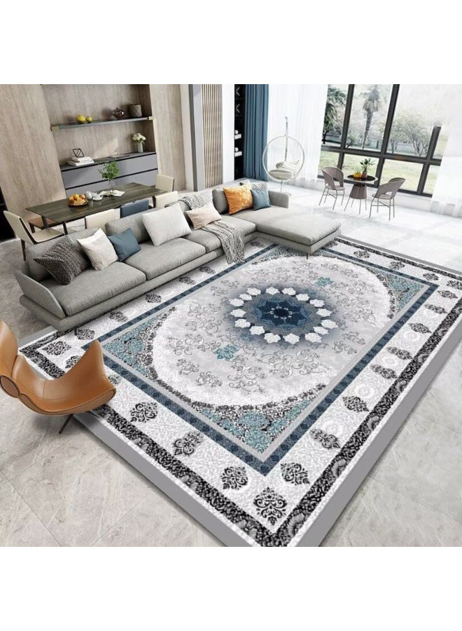 SMART HOME Ceramic carpets, excellent velvet rug, padded and soft to the touch, with beautiful 3D patterns made of high-quality materials, nano seating mattress, size 3X4 meters - Image 1