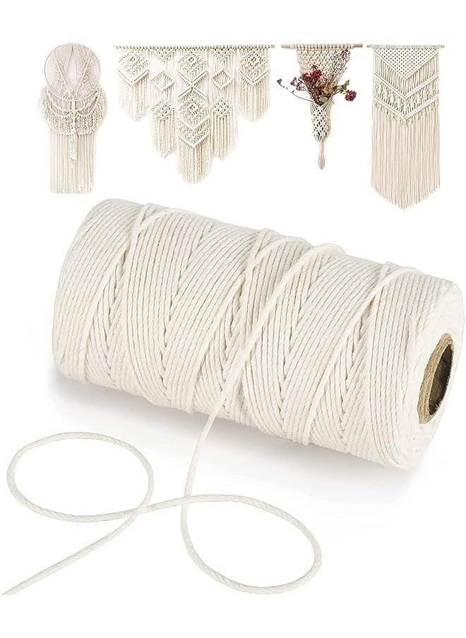 The Bros 100 M Cooking Twine, Strong Food Safe Cotton Wraps String for Tying Meat, Baking, DIY Crafts, Gifts Making Sausage Packaging Decoration Macrame Cord Thickness 2MM  - Image 1