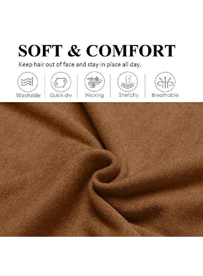 Huachi أربطة رأس نسائية لتمارين اليوغا والرياضة - أربطة شعر نسائية لامتصاص العرق، غير قابلة للانزلاق، إكسسوارات شعر صيفية - Image 3