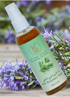 KISA Pure Organic Rosemary Water 100ml – 100% Natural Hydrosol for Hair Growth, Scalp Care, Skin Hydration & Aromatherapy 