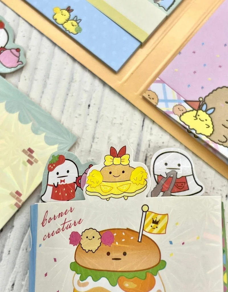 Kağıt Gemi Dükkan Paper Ship Shop Cute Sumikko Hamburger Themed Post-It / Sticky Note / Index