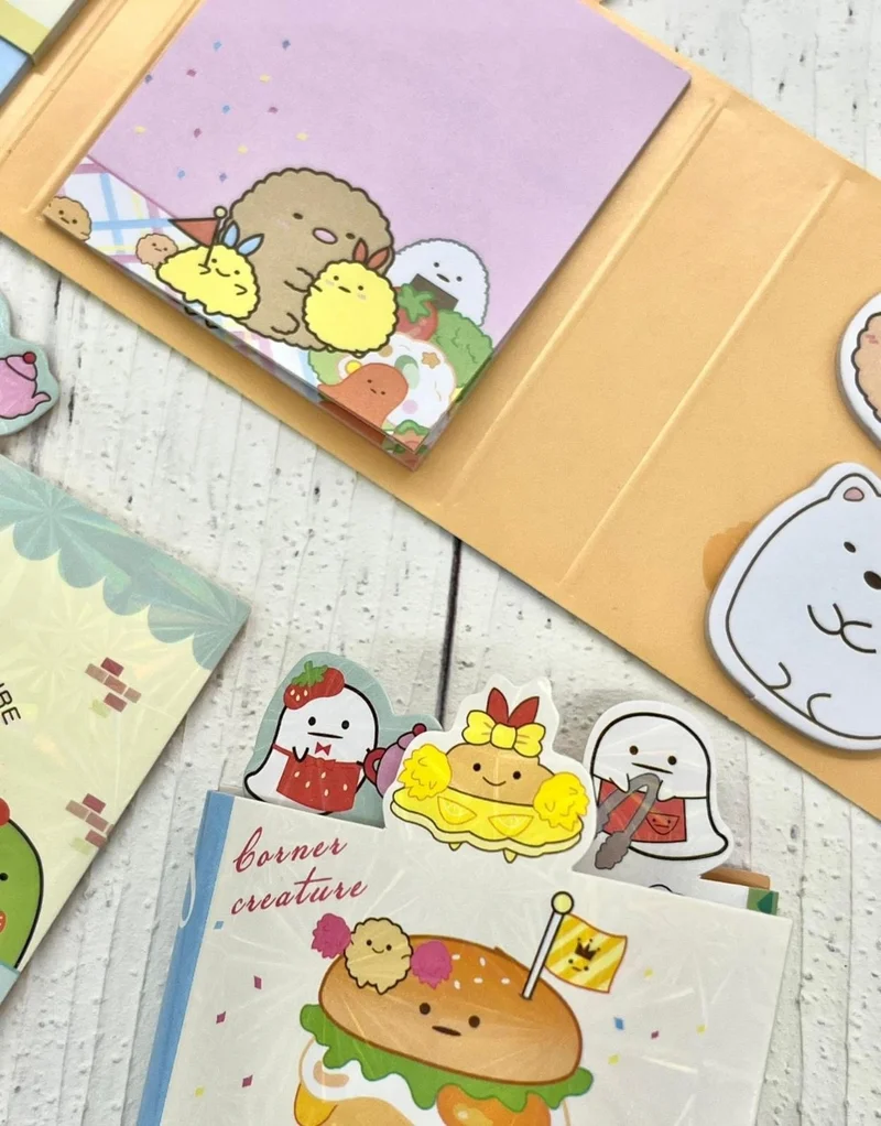 Kağıt Gemi Dükkan Paper Ship Shop Cute Sumikko Hamburger Themed Post-It / Sticky Note / Index