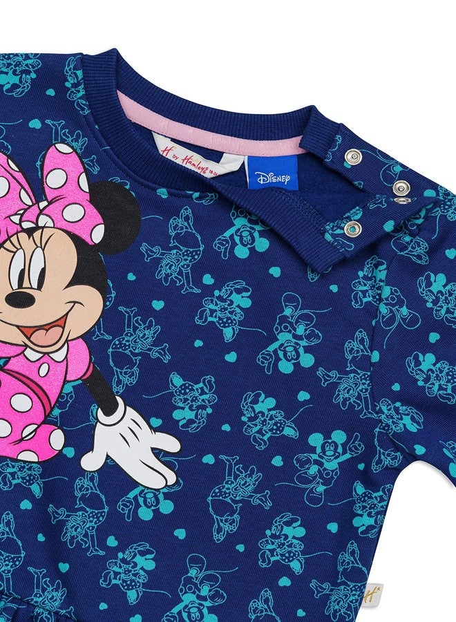 Hamleys H by Hamleys Infant Girls Printed Navy Sweatshirt (_8905450117518_Navy_6-9M_) - Image 3