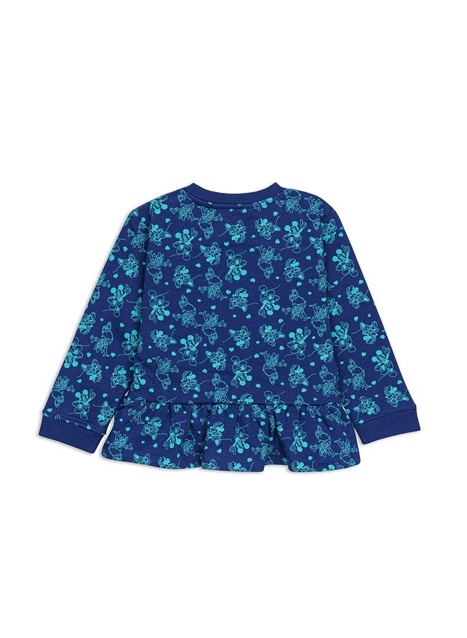 Hamleys H by Hamleys Infant Girls Printed Navy Sweatshirt (_8905450117518_Navy_6-9M_) - Image 2