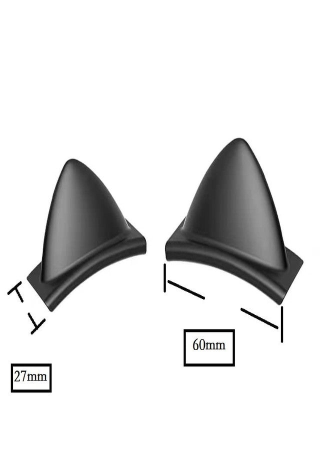 LZYDD أذني قطة سيليكون LZYDD لسماعة الألعاب HyperX Cloud Revolver/SOMIC G951s/Siberia V2 من SteelSeries/AKG Pro Audio K240/K702/سماعات استوديو سامسون شبه مفتوحة (آذان قطة سوداء) - Image 4