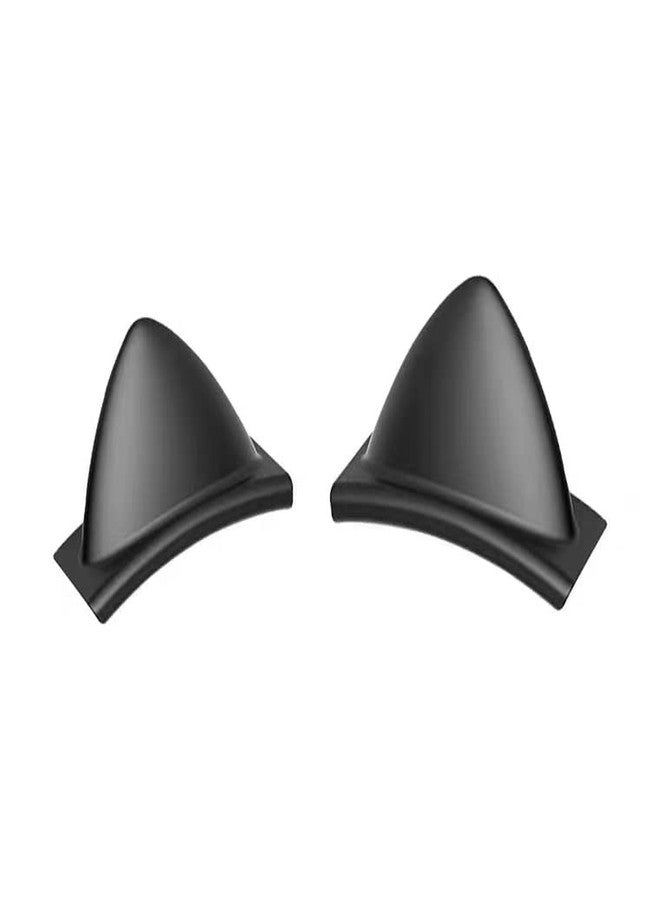 LZYDD أذني قطة سيليكون LZYDD لسماعة الألعاب HyperX Cloud Revolver/SOMIC G951s/Siberia V2 من SteelSeries/AKG Pro Audio K240/K702/سماعات استوديو سامسون شبه مفتوحة (آذان قطة سوداء) - Image 1