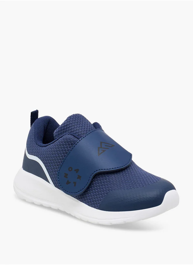 شو اكسبرس Boys Logo Detail Sports Shoes with Hook and Loop Closure