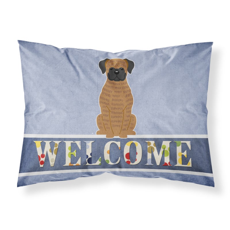 Caroline's Treasures ""Caroline's Treasures Brindle Boxer Welcome Pillowcase  Standard "" 