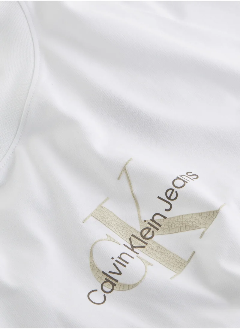 Calvin Klein Jeans Textured Monologo Boyfriend Tee
