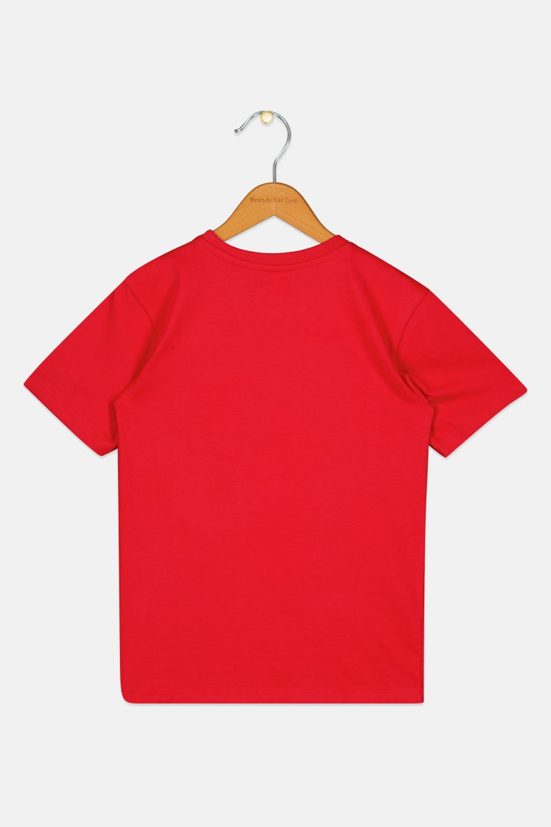 MARVEL Spiderman Kids Boy Short Sleeve T-Shirt, Red - Image 2