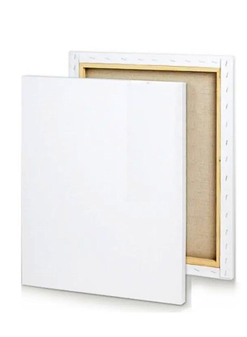 Terabyte Stretched Back Stapled Canvas,40x50cm White - Image 2
