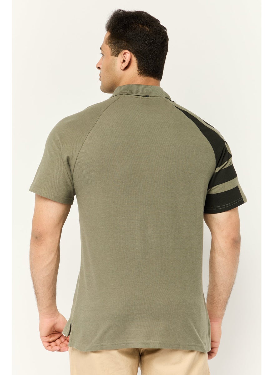 Nordland - Men Regular Fit Short Sleeve Brand Polo Shirt, Olive - Image 1