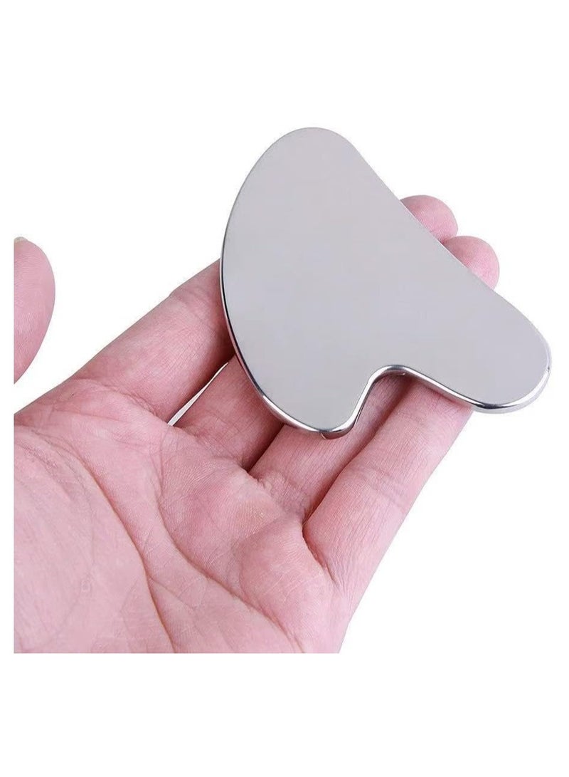 Loquat Stainless Steel Gua Sha Facial Tools, Tighten Skin Massage Guasha Beauty Tool for Face Body Eyes Neck Massager - Image 3