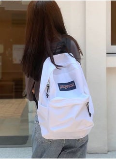 JANSPORT SuperBreak Unisex Large Capacity Solid Color Backpack Computer Bag White 42cm * 32cm * 21cm  - Image 2
