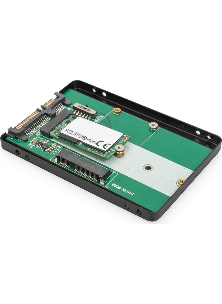 DIGITUS 2.5" SATA HDD Box M.2 or mSATA 2.5" SATA HDD Enclosure M.2 or mSATA  - Image 3