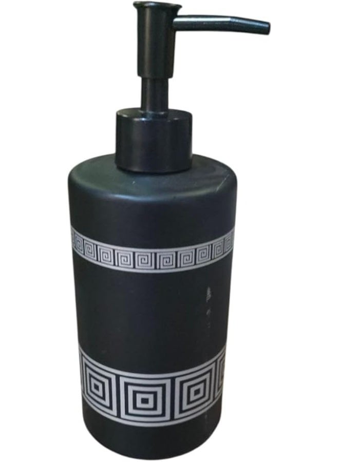 سبيس شوب موزع صابون سائل زجاجي سعة 350 مل للحمام، زجاجة موزع سائل غسيل اليدين للمطبخ، حوض الغسيل، غير شفاف (قطعة واحدة) - Image 1