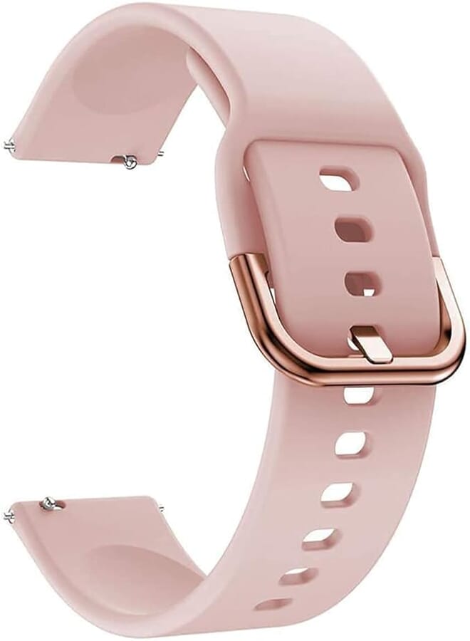 حزام/سوار سيليكون ClickAE مقاس 20 مم لـ Amazfit GTS 3 وGTS 2 وBIP U وBIP U PRO وBIP وBIP S وBIP LITE وPOP PRO وGTR 42MM وGTS وGTS 2E وGTS 2MINI (وردي)