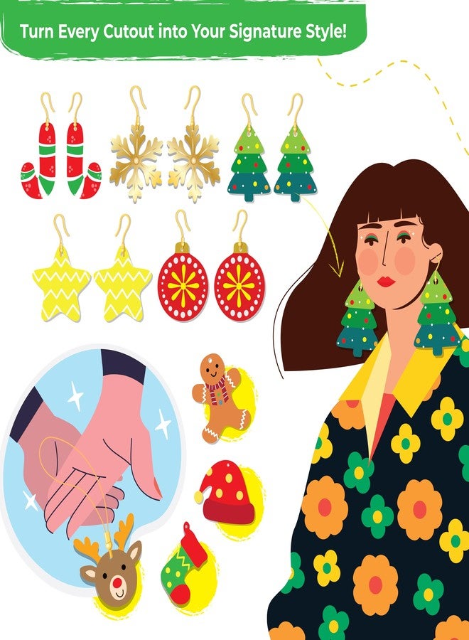 Lighthouse DIY Christmas Jewellery Making Kit For Girls | Colorful Handmade Earrings & Pendants Making Set | DIY Holiday Activity for Kids & Adults | Perfect for Christmas Parties, Gifts & Creative Play - Image 5
