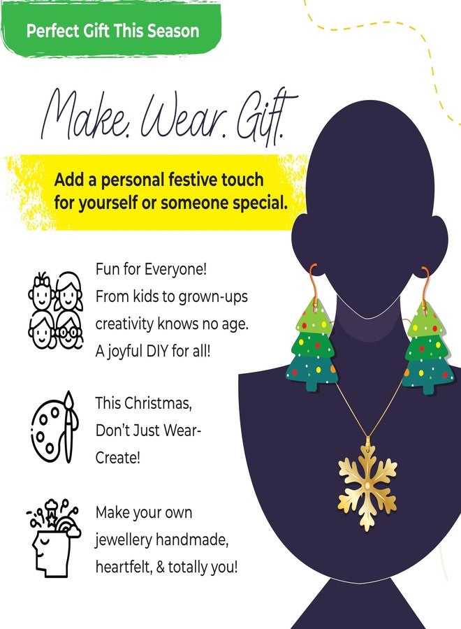 Lighthouse DIY Christmas Jewellery Making Kit For Girls | Colorful Handmade Earrings & Pendants Making Set | DIY Holiday Activity for Kids & Adults | Perfect for Christmas Parties, Gifts & Creative Play - Image 4