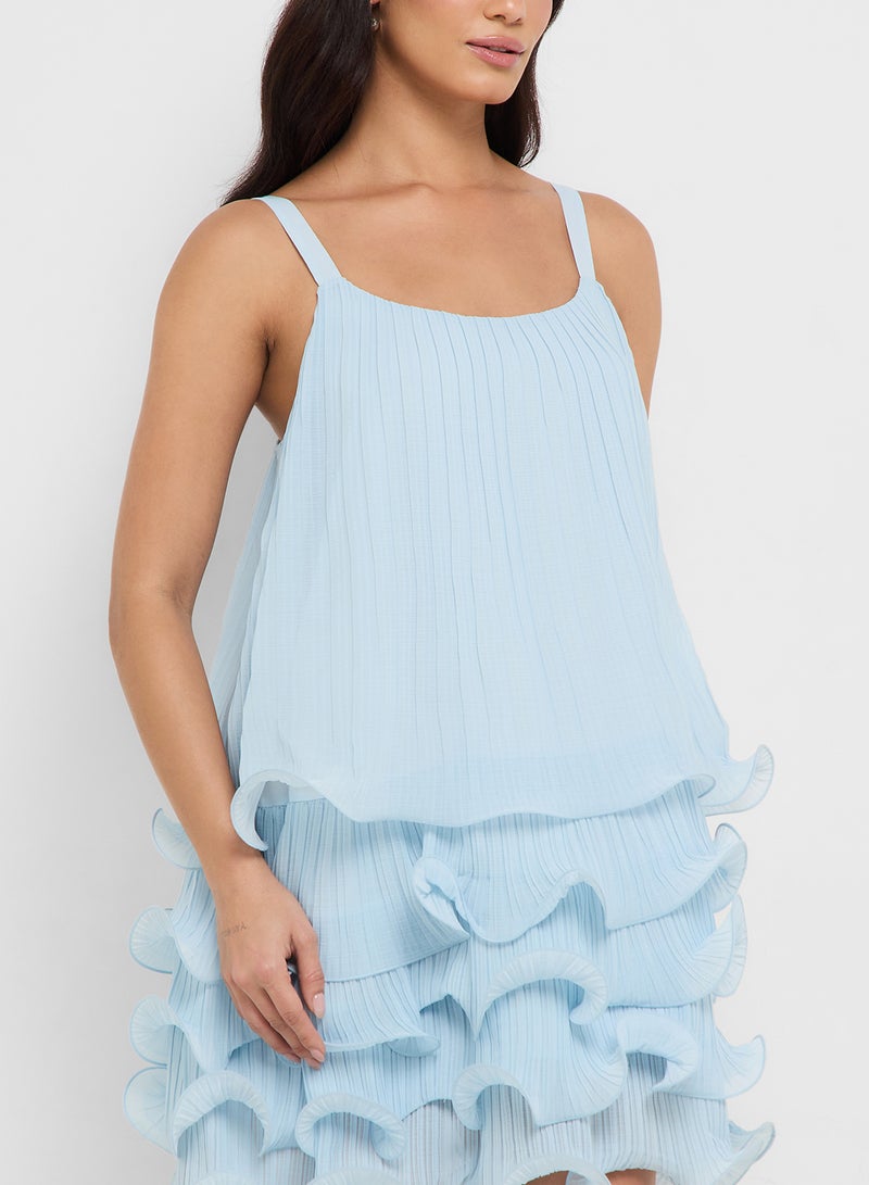 VERO MODA Cimmie Frill Singlet Dress  - Image 3