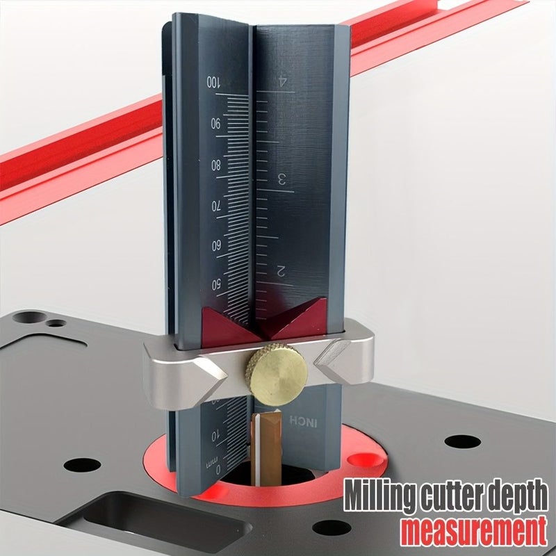 Multi Functional Drill Bit Positioning Side Height Device Woodworking Measuring Tool For Table Saw - Image 4