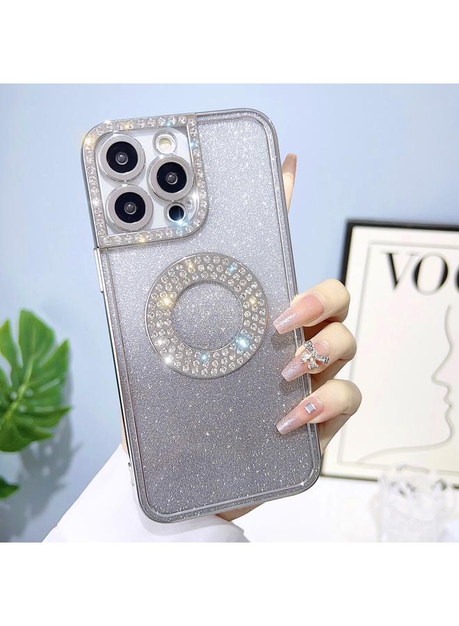 زبون جراب لهاتف iPhone 11، جراب هاتف لامع مطلي بالكهرباء بلون الماس المتدرج - Image 1