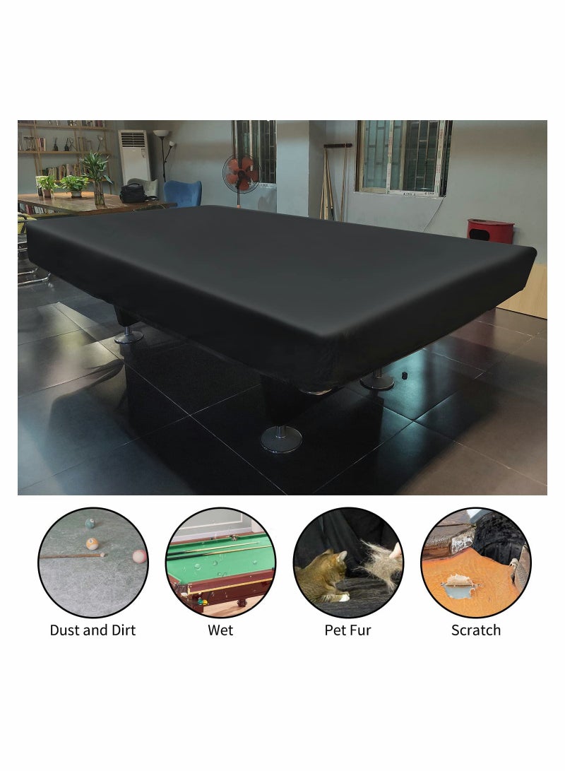 Generic 7ft Billiard Pool Table Cover - Waterproof & Tearproof with Storage Bag for Indoor/Outdoor Protection from Sun, Rain, Snow, and Dust - Snooker Table Covers for All Seasons - Image 5