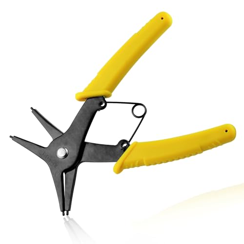LEONTOOL 2 in 1 Snap Ring Pliers - Internal & External Circlip Pliers for 10-40mm Snap Rings - Image 1