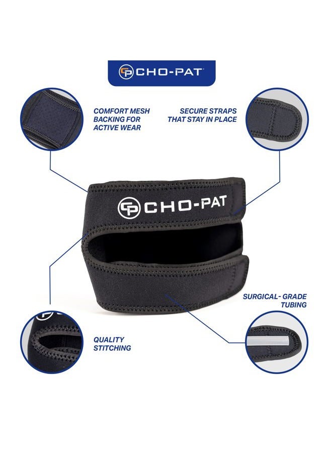 Cho-Pat Dual Action Lite, Adjustable & Lightweight Knee Support Strap for Tendonitis and Pain Relief, Large/X-Large (OSFM) - Image 5