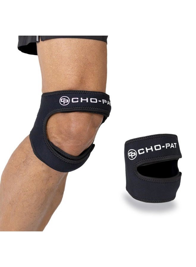 Cho-Pat Dual Action Lite, Adjustable & Lightweight Knee Support Strap for Tendonitis and Pain Relief, Large/X-Large (OSFM) - Image 1