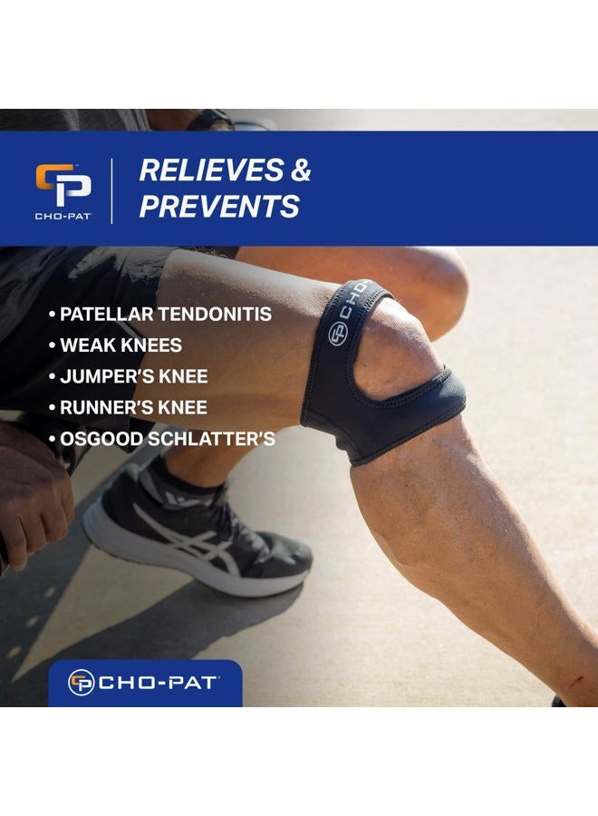 Cho-Pat Dual Action Lite, Adjustable & Lightweight Knee Support Strap for Tendonitis and Pain Relief, Large/X-Large (OSFM) - Image 2