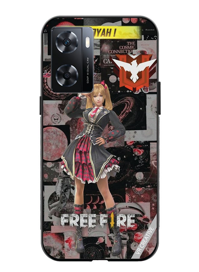 VR CREATIVE Protective Case Cover For Oppo A57/A77s Free fire Design Multicolour - Image 1