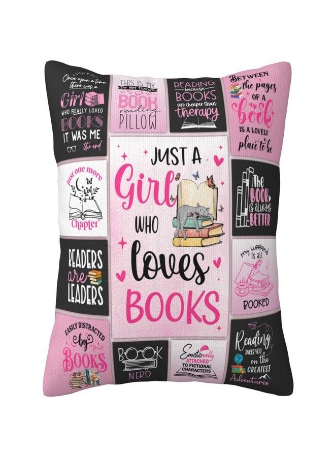Skizbcw Book Lovers Gifts for Women, Bookish Gifts for Book Lover, Book Gift for Readers, Book Gifts for Reading Lovers, Gift for Librarian/Book Nerd/Bookworm Throw Pillow Covers 18 x 18 Inch - Image 1