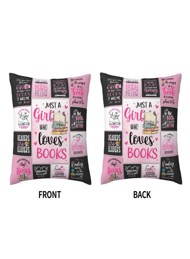 Skizbcw Book Lovers Gifts for Women, Bookish Gifts for Book Lover, Book Gift for Readers, Book Gifts for Reading Lovers, Gift for Librarian/Book Nerd/Bookworm Throw Pillow Covers 18 x 18 Inch - Image 4