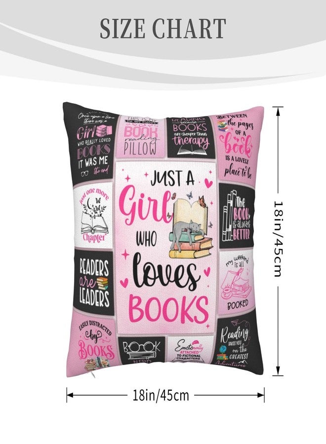 Skizbcw Book Lovers Gifts for Women, Bookish Gifts for Book Lover, Book Gift for Readers, Book Gifts for Reading Lovers, Gift for Librarian/Book Nerd/Bookworm Throw Pillow Covers 18 x 18 Inch - Image 5