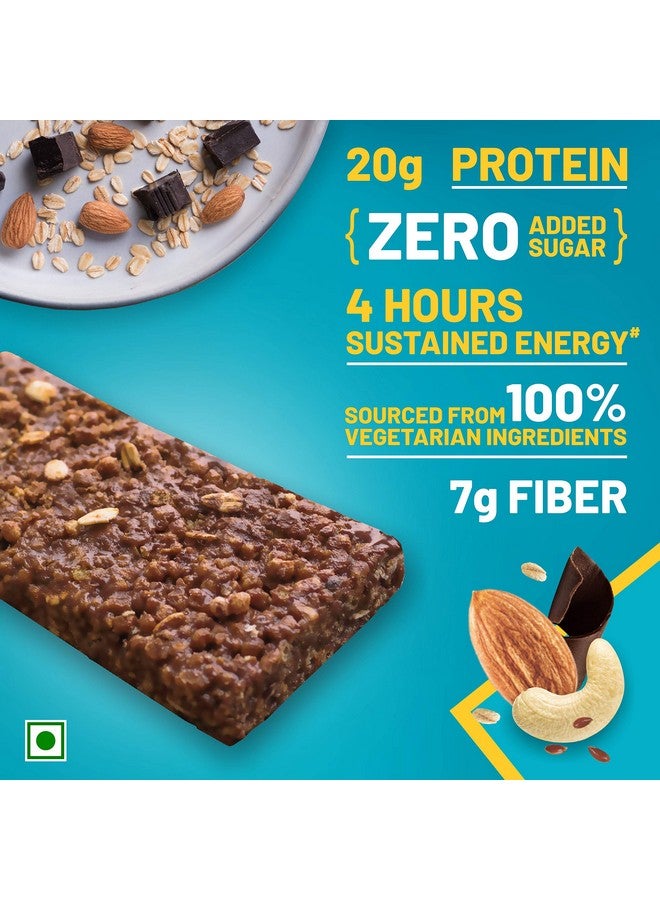 RiteBite Max Protein Active Choco Slim 20g Protein Bars [Pack of 6] Protein Blend, Fiber, Vitamins & Minerals , No Preservatives, 100% Veg, No Added Su - Image 3