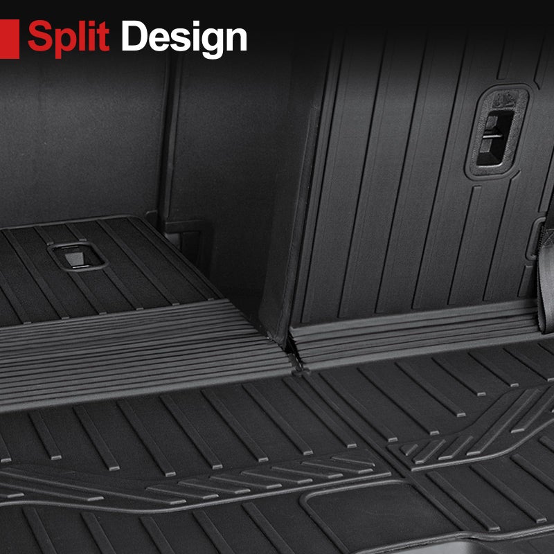 Houclemic Cargo Mat Backrest Mats for 2016-2022 Honda Pilot 8 Passengers (No Elite Models), All Weather TPE Car Liner Car Mat for 2022 Honda Pilot Accessories - Image 4