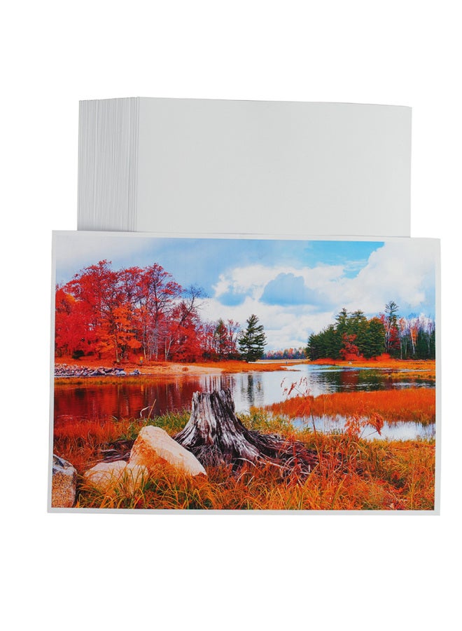 Tango A3 Copperplate Paper 250g Color Inkjet Copperplate Business Card Printing Paper A3 Inkjet Double-sided High Gloss Photo Color Printing Paper 50 Sheets/package - Image 1