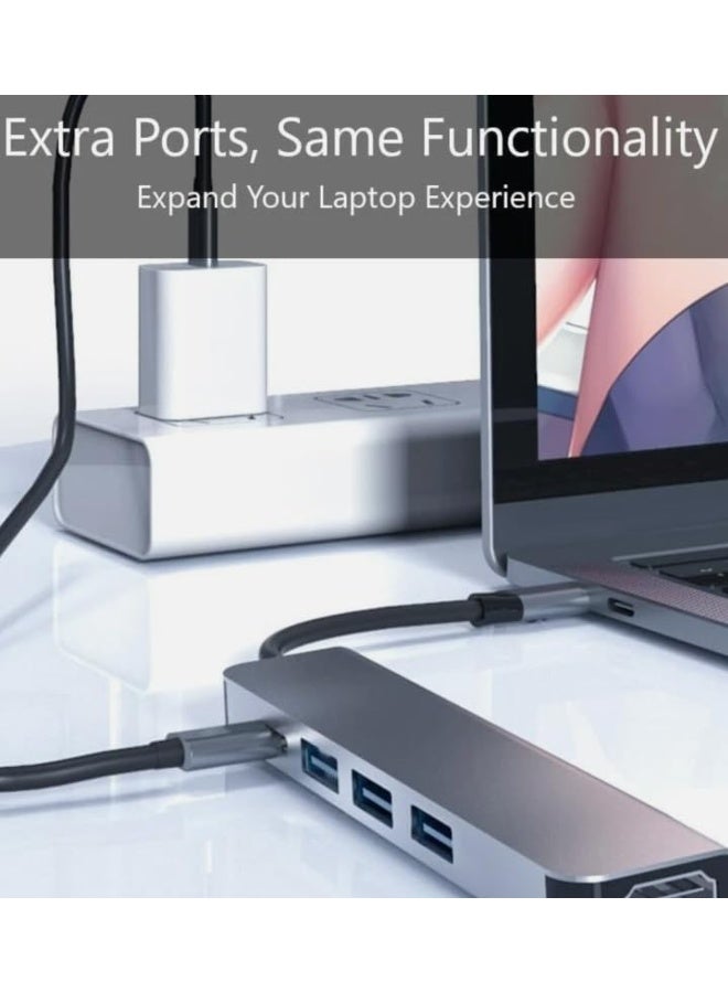 Cite Canadian IT Era USB C Hub 5in1 with HDMI 4K Output 100W PD Charging Aluminum10Gbps Data Transfer - Image 3