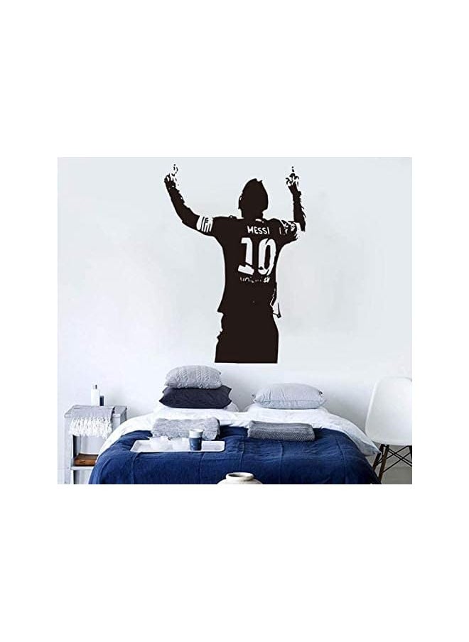 erorex - Wall Art Football Player Lionel Messi Wall Sticker Home Decor Vinyl Wallpaper Home Art Sport Fan Gifts Wall Murals PVC Wall Stickers for TV Setting - Image 1